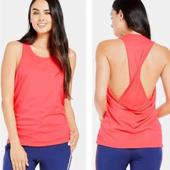 Fabletics Kerry Tank Top Hot  Coral - Picture 1 of 8